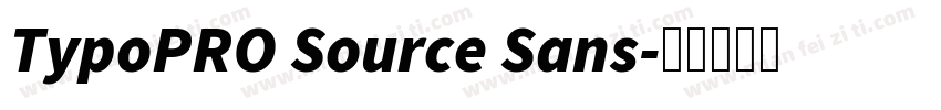 TypoPRO Source Sans字体转换